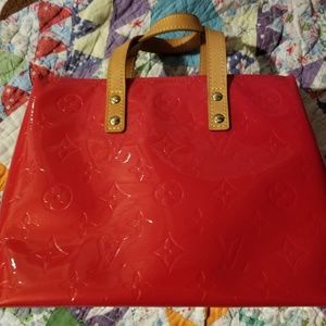 Louis Vuitton Red Vernis Bag